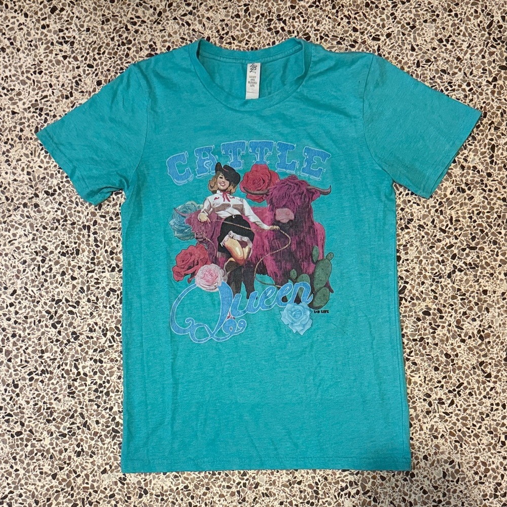 “Cattle Queen” Teal T-Shirt